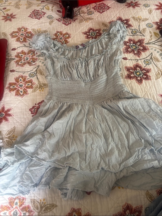 Urban Outfitters Dresses & Skirts - Urban Outfitters Light Blue Ruffle Mini Dress